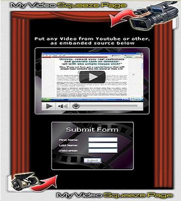 Product picture  10 Vedio Squeeze page  templates